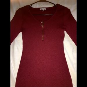 Maroon Sweater Dress 🍁